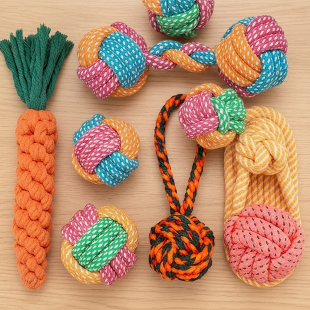 6-Piece Rope Chew Toy Set