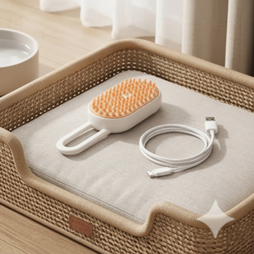 3-in-1 Rechargeable Steamy Pet Brush