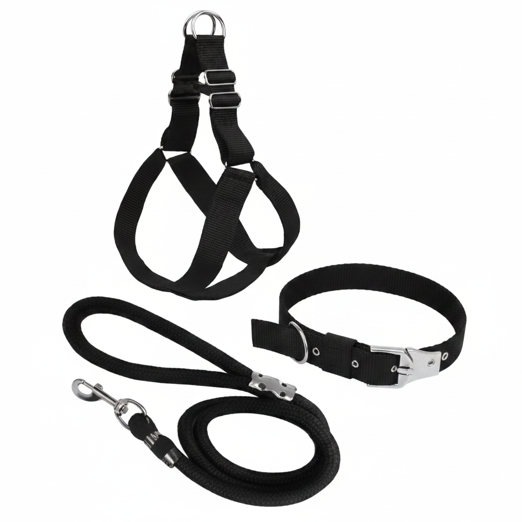 3-in-1 Comfort Dog Harness, Collar, and Leash Set