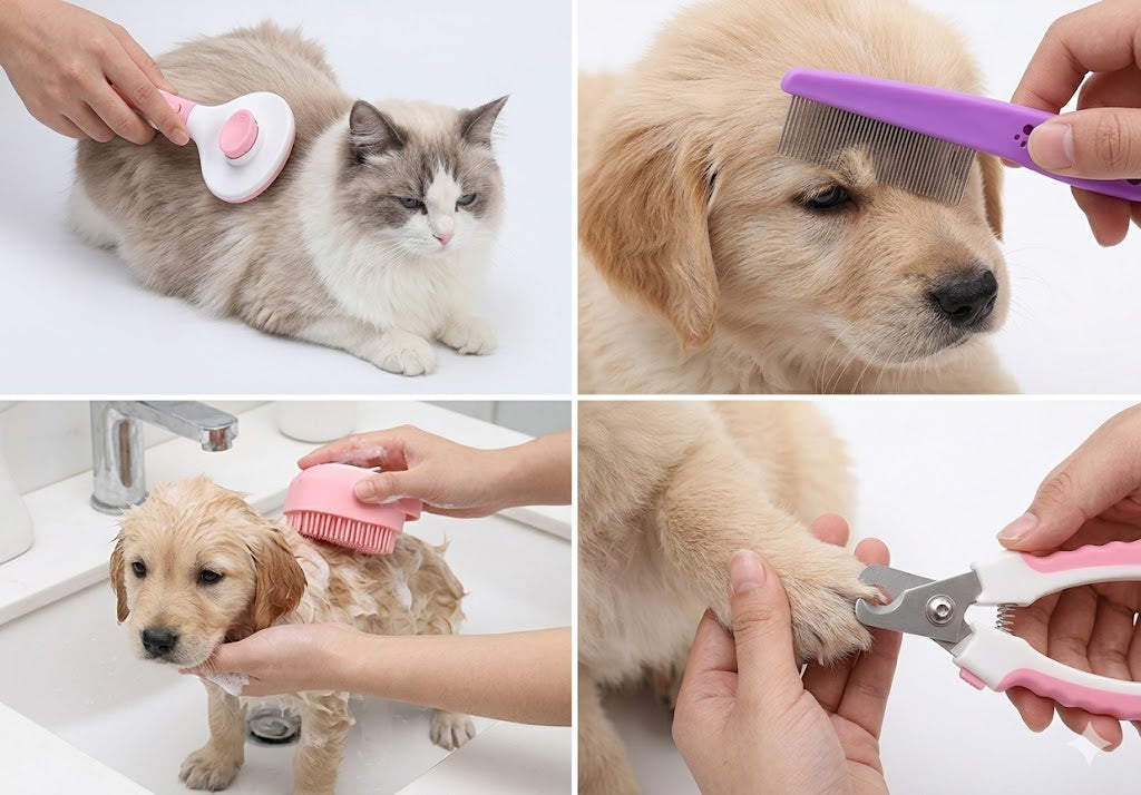 Complete 4-Piece Pet Grooming Kit