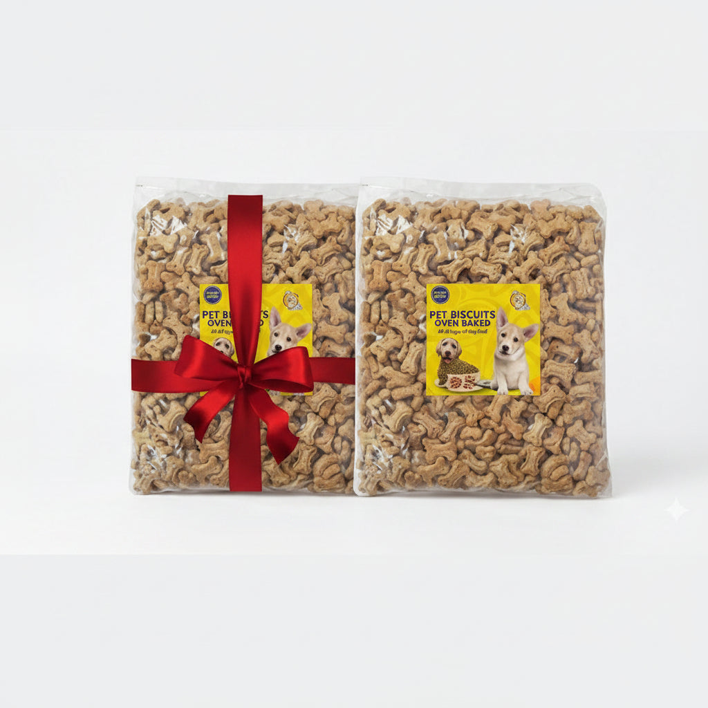 Premium Oven-Baked Dog Biscuits (Pack of 2)