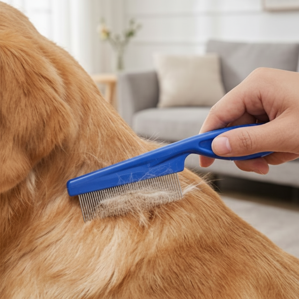 Professional Fine-Tooth Pet Grooming Comb