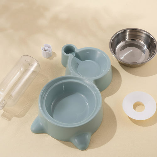2-in-1 Automatic Pet Feeder & Water Dispenser