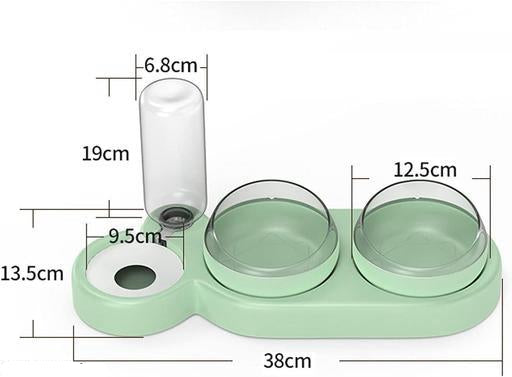 3-in-1 Pet Feeder & Automatic Water Dispenser