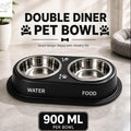 Double Diner – 2 X Stainless Steel Bowls
