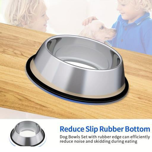 Premium Stainless Steel Anti-Skid Pet Bowl