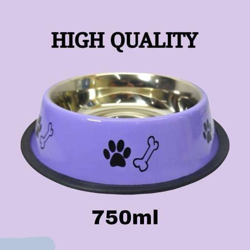Printed Stainless Steel Anti-Skid Pet Bowl