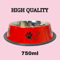 Printed Stainless Steel Anti-Skid Pet Bowl