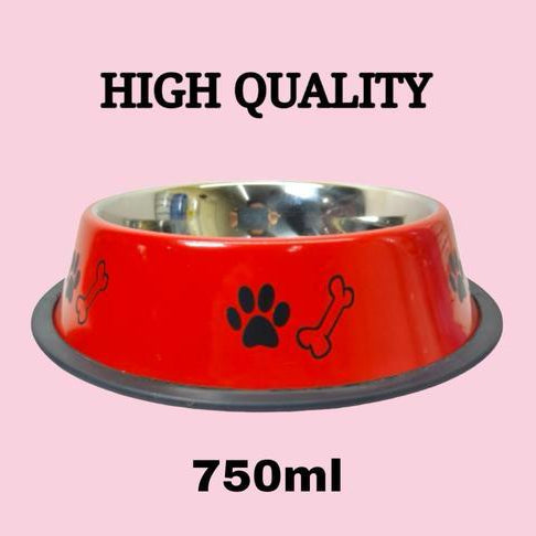 Printed Stainless Steel Anti-Skid Pet Bowl