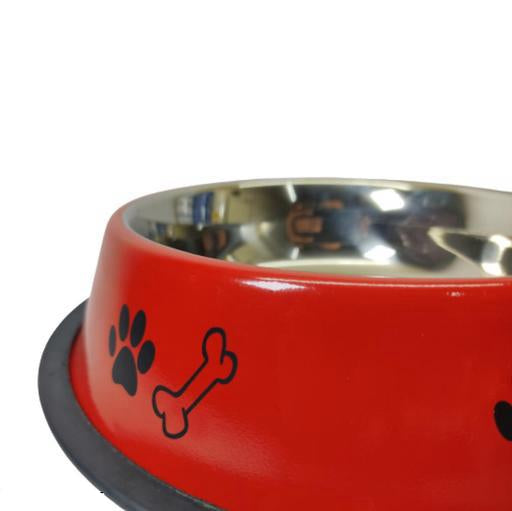 Printed Stainless Steel Anti-Skid Pet Bowl