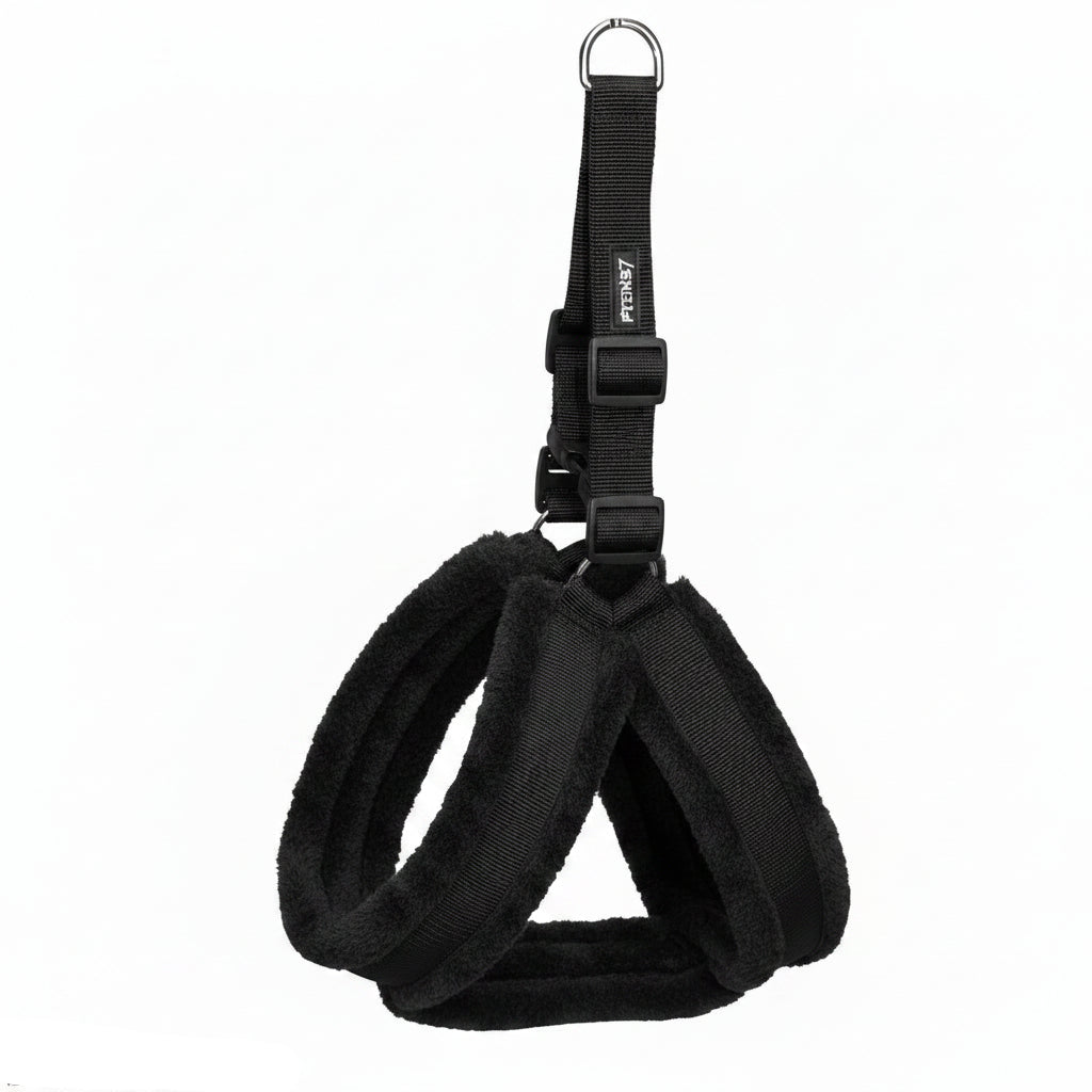 Ultra-Comfort Padded Plush Dog Harness & Leash Set