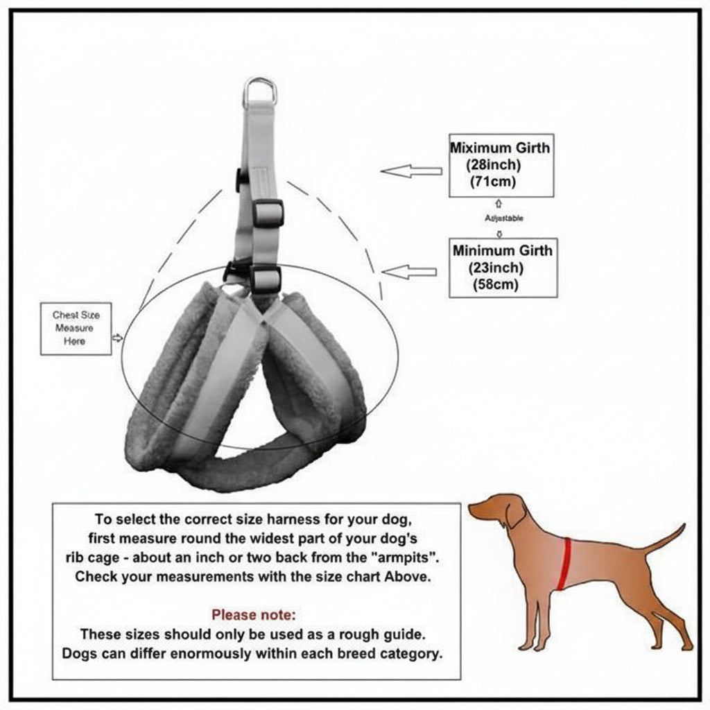 Ultra-Comfort Padded Plush Dog Harness & Leash Set