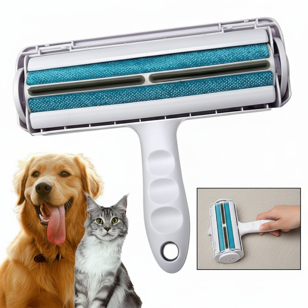Reusable Pet Hair Remover Roller - Fur Cleaning Brush