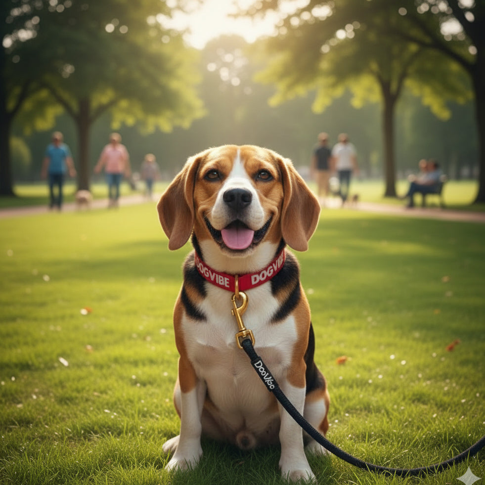 Adjustable Nylon Dog Collar and Rope Leash Set