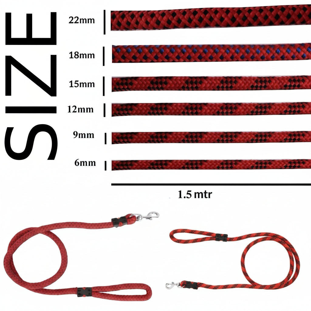 Reflective Rope Leash Set