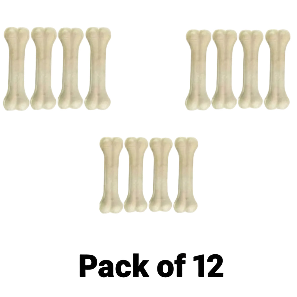 Premium Rawhide Dog Chew Bones (Beef Flavor)