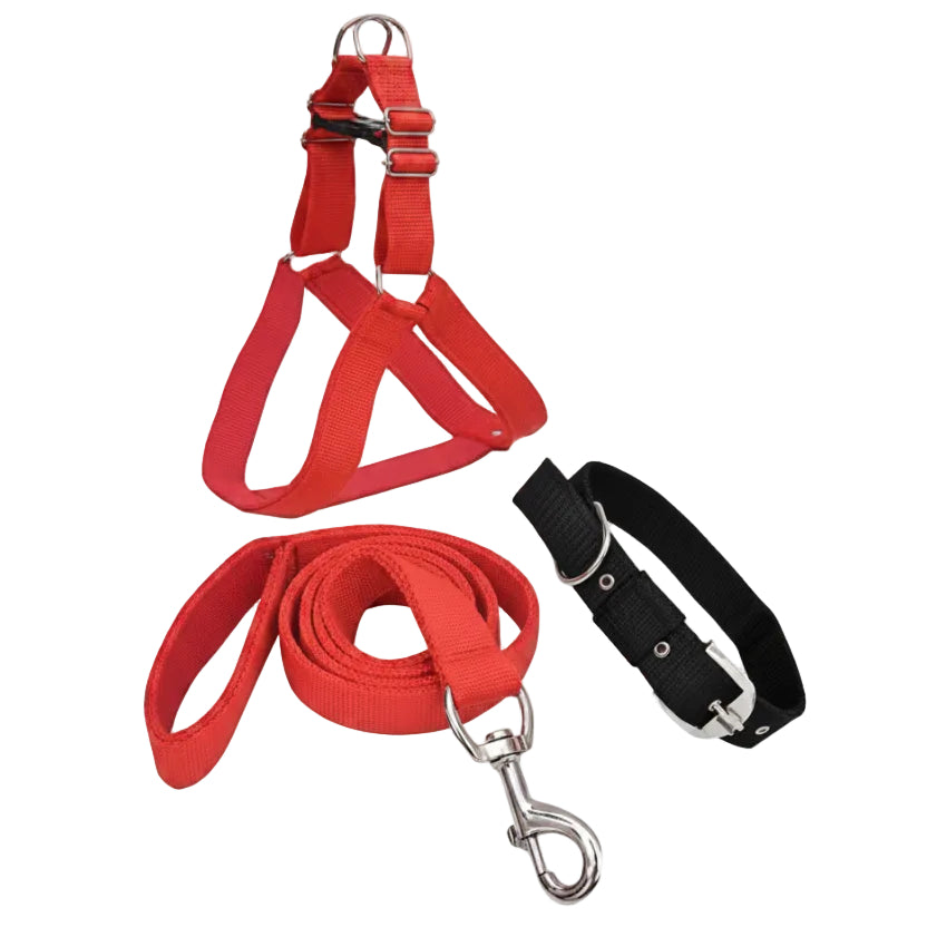 3-in-1 Comfort Dog Harness, Collar, and Leash Set