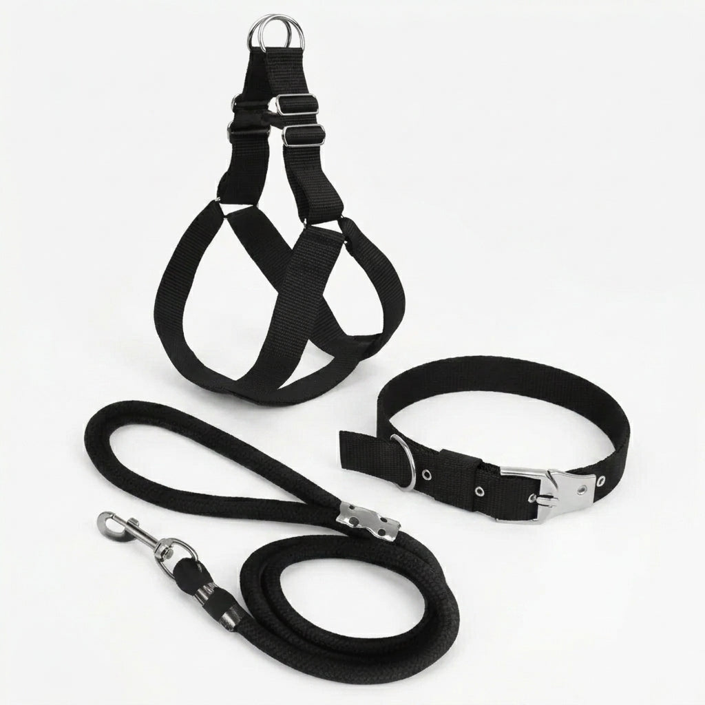 3-in-1 Comfort Dog Harness, Collar, and Leash Set