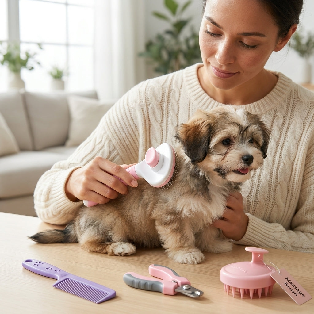Complete 4-Piece Pet Grooming Kit